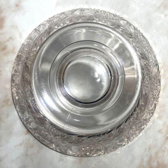 EAPG Antique McKee Brothers Doric Glass Comport Footed Bowl Feather 3 x 6" 1896 - Picture 4 of 8